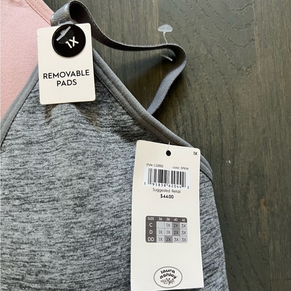 Laura Ashley Seamless Bralette SET OF 2 - Picture 4 of 5